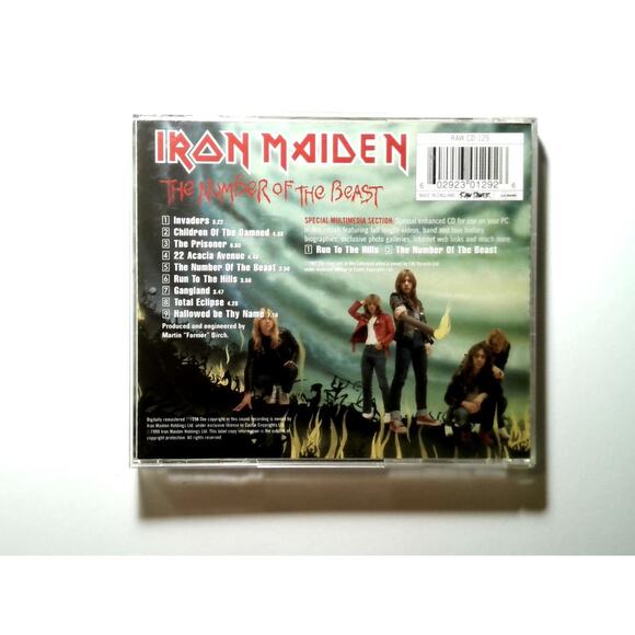 Iron Maiden - The Number Of The Beast CD - Enhanced RAW Power CD Heavy Metal - Picture 3 of 3